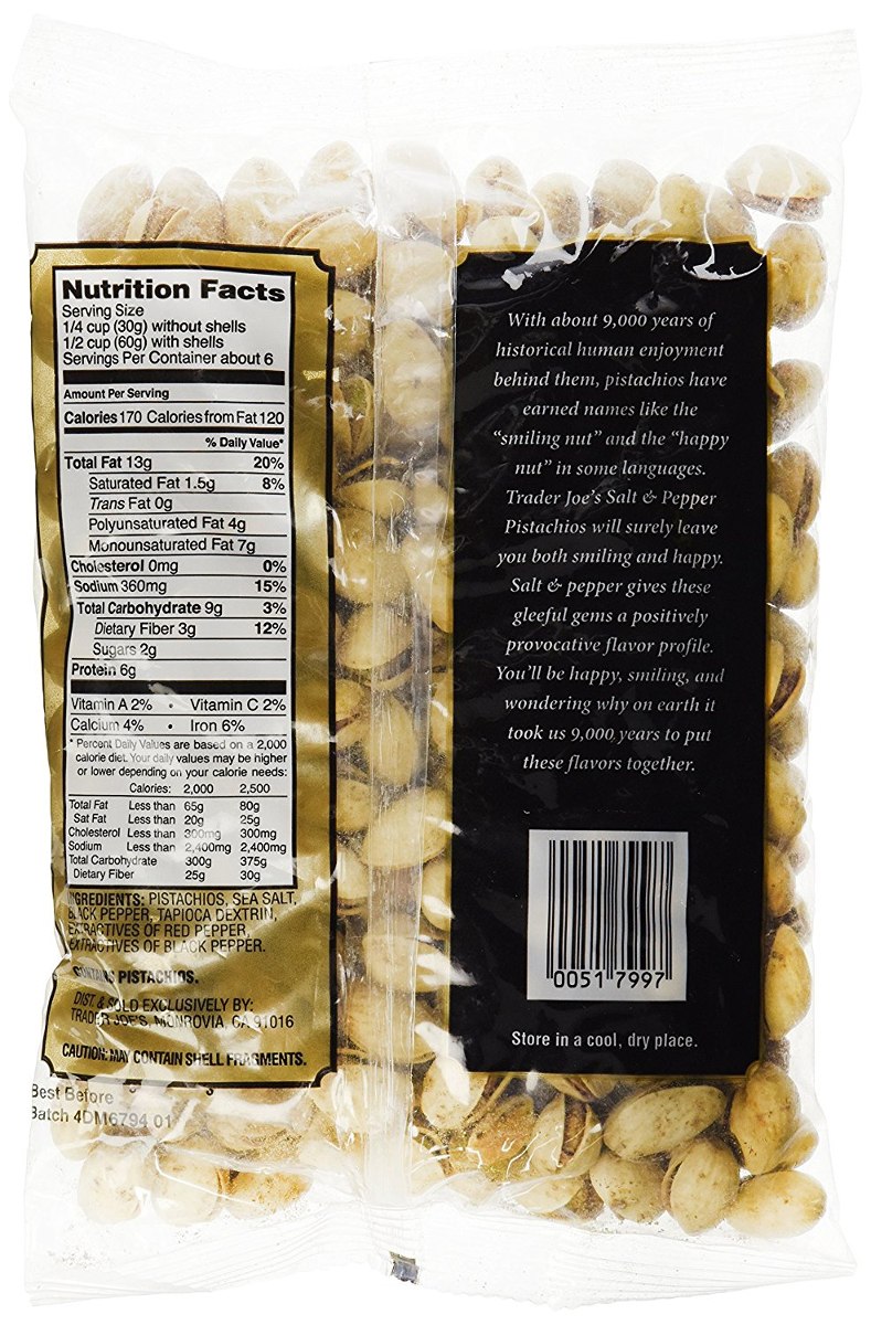 Comerciante De Sal Y Pimienta De Joe Pistachos