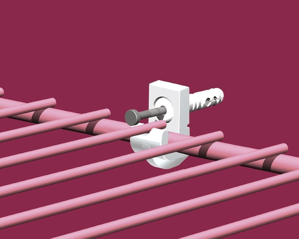 Closetmaid 1770 Clips De Yeso Pared, Blanco, 1-pack (48 Piez