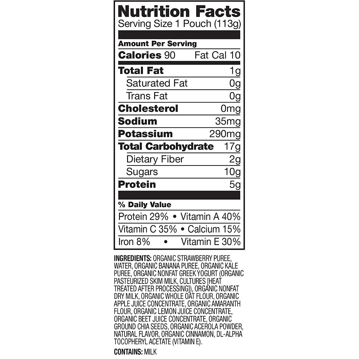 Ciruela Organics Mighty 4, Organicas Los Niños Alimentación,