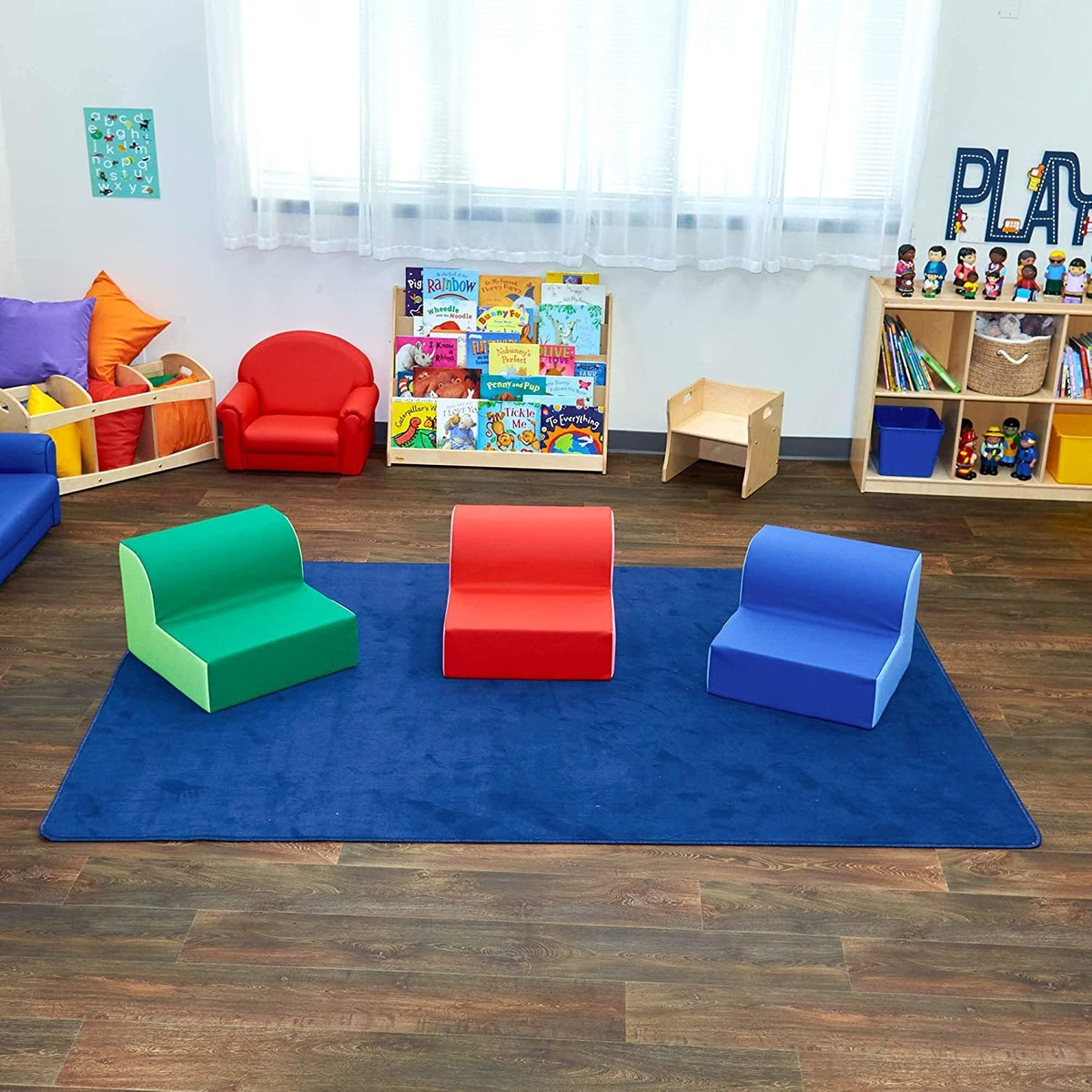 Childrens Factory -cf322-388 Sillas Trio De Biblioteca Infa