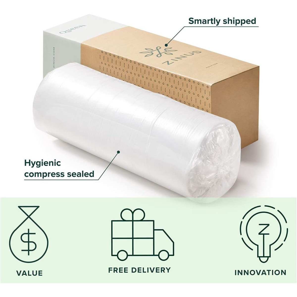 Colchón De Espuma Viscoelástica De Comodidad Superior Sleep