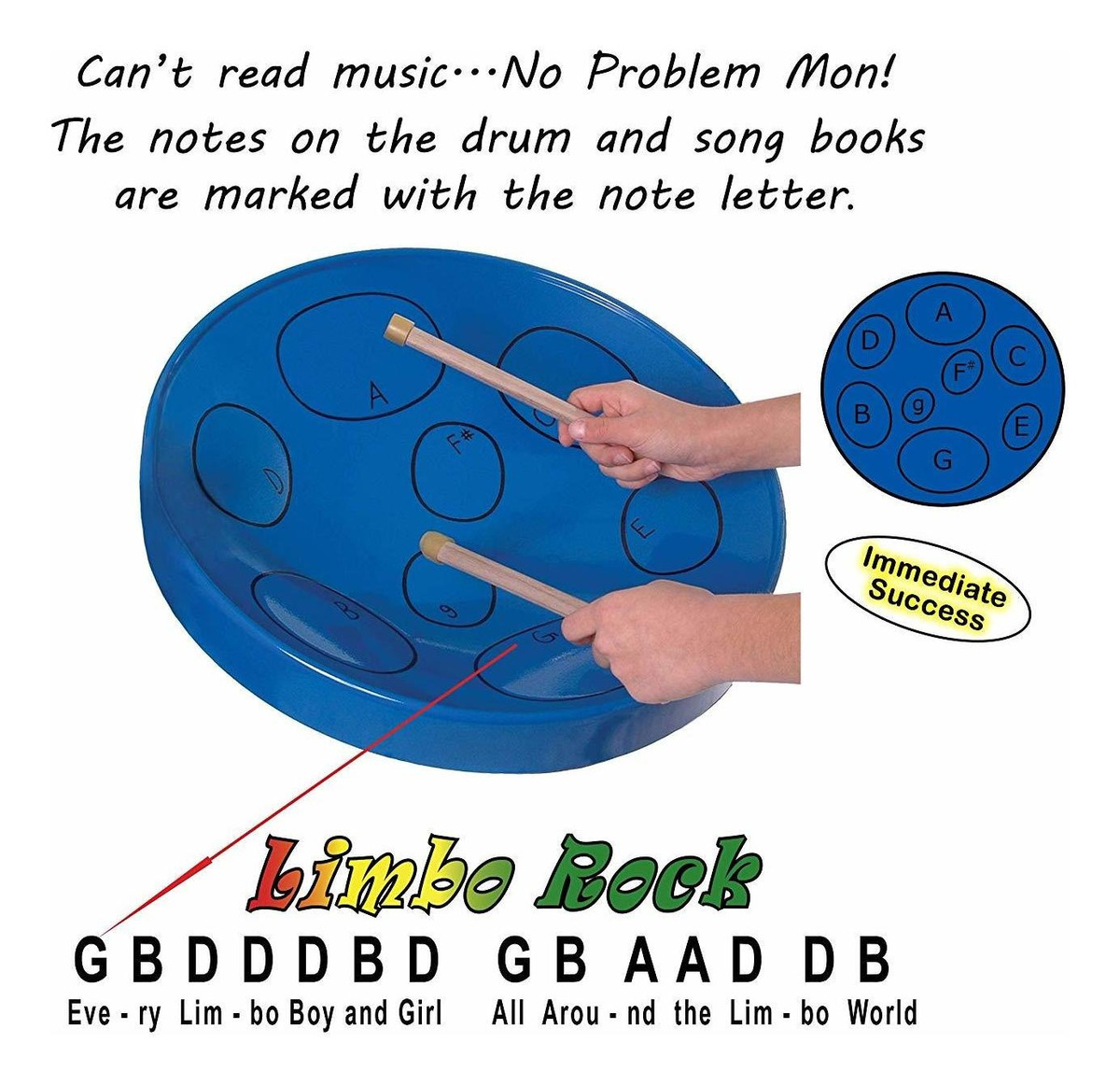 Panyard Jumbie Jam Steel Ready To Play Kit-blue G-major With