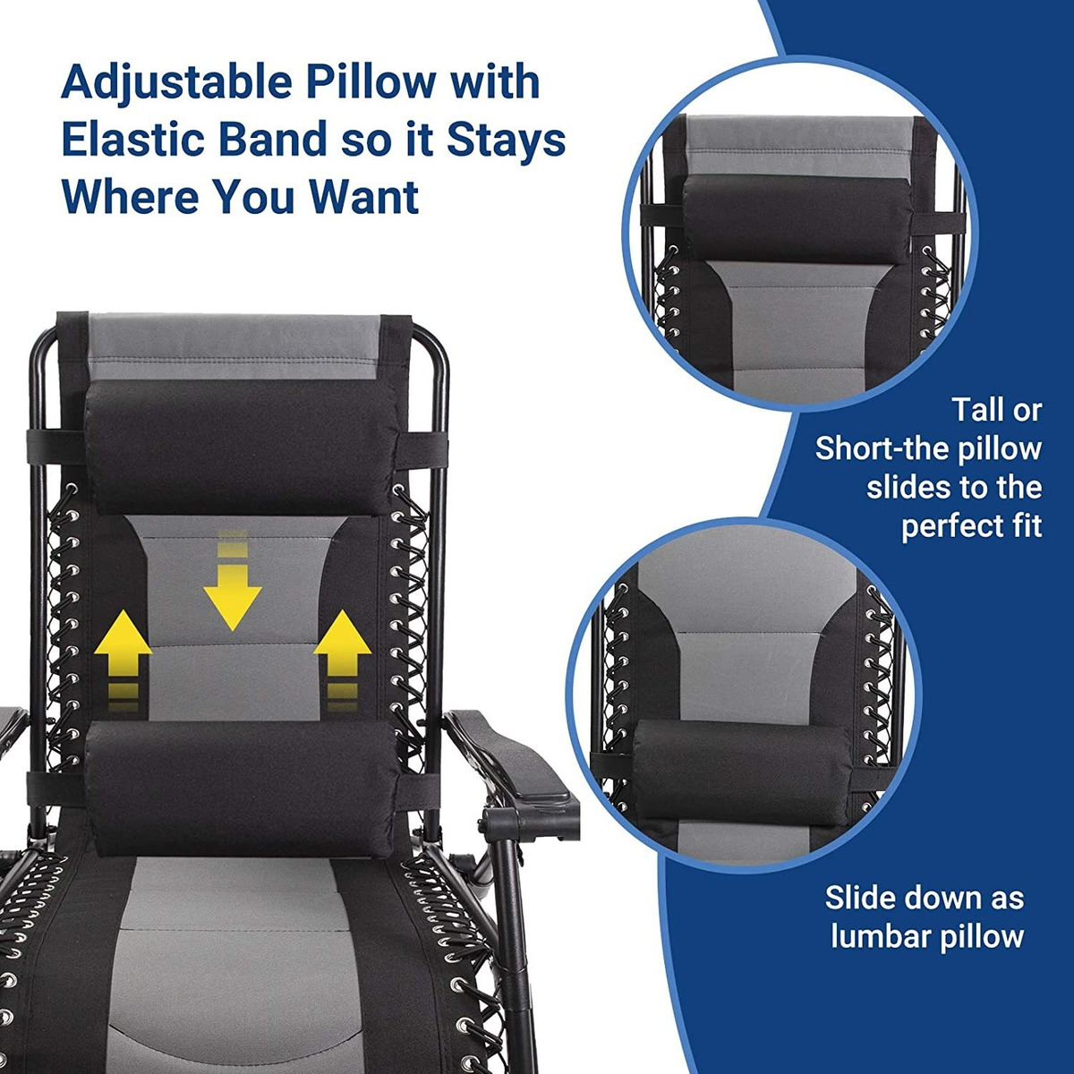 Asteroutdoor Silla Acolchada De Gravedad Cero Ajustable Recl