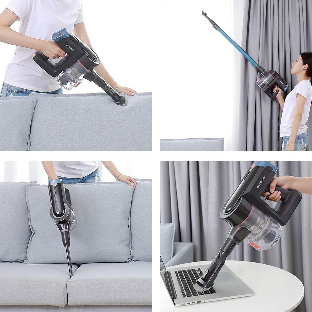 Womow Aspiradora Inalámbrica, 25 Kpa 400 W Potente Aspirador