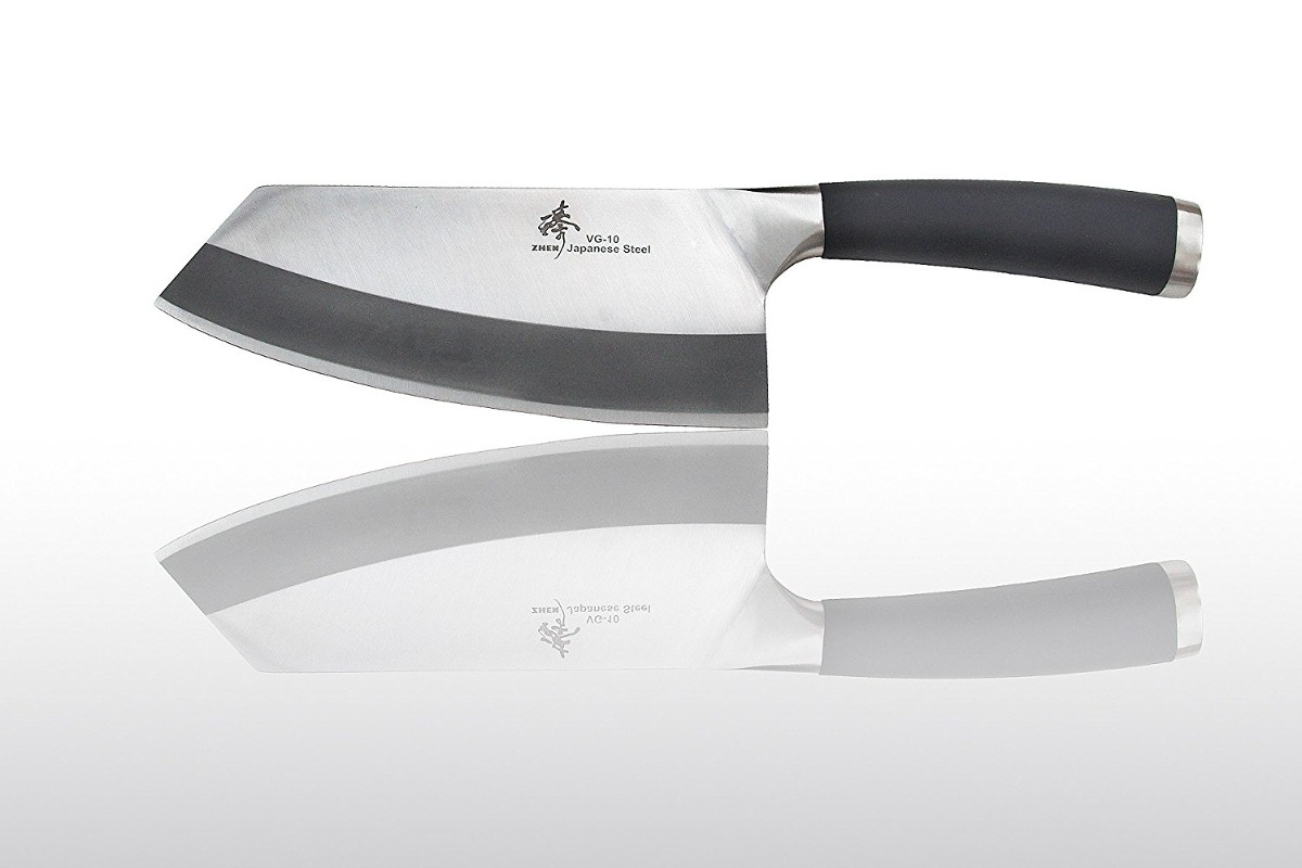 Zhen Japonesa Vg-10 3-capa De Forjado De Alto Carbón Vegetal