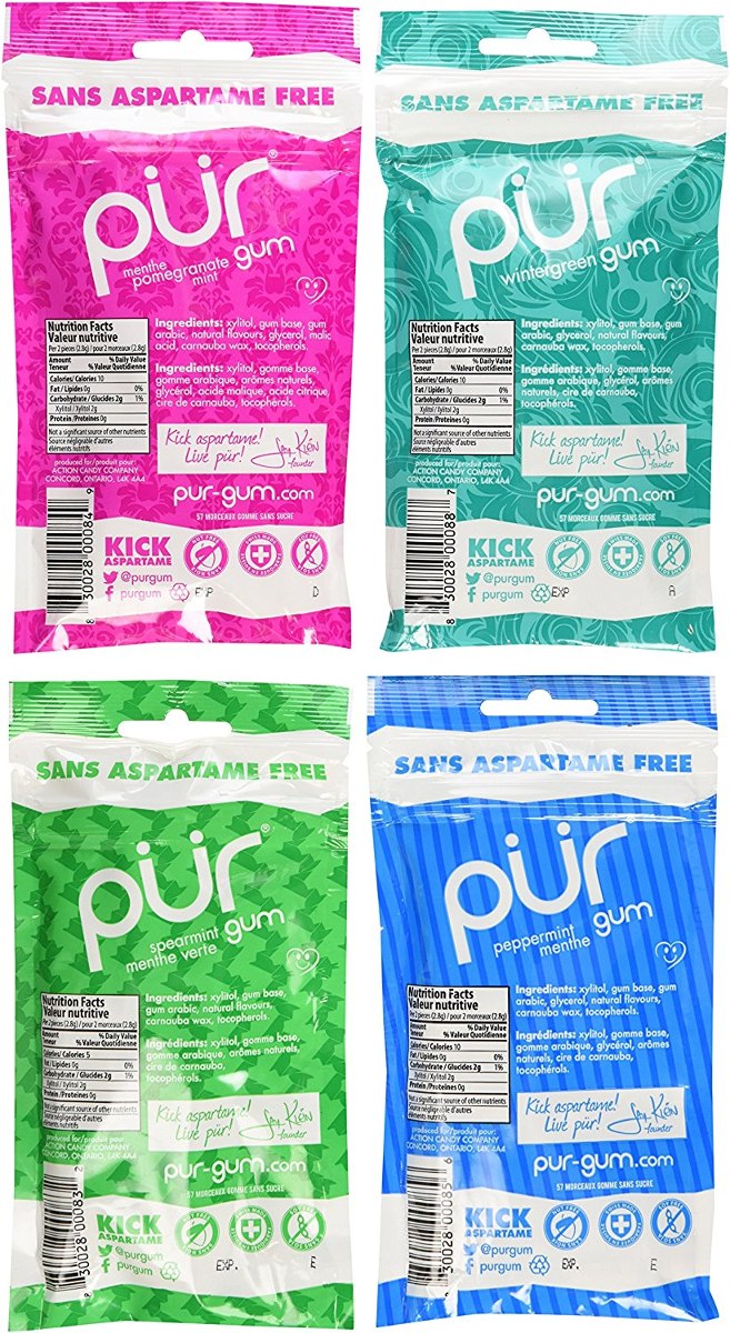 Pur Gum Variety Pack Menta, La Granada De Menta, Menta Ver