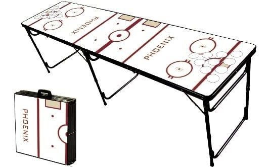 8-foot Beer Pong Profesional W Orificios / Copa Opcional - P