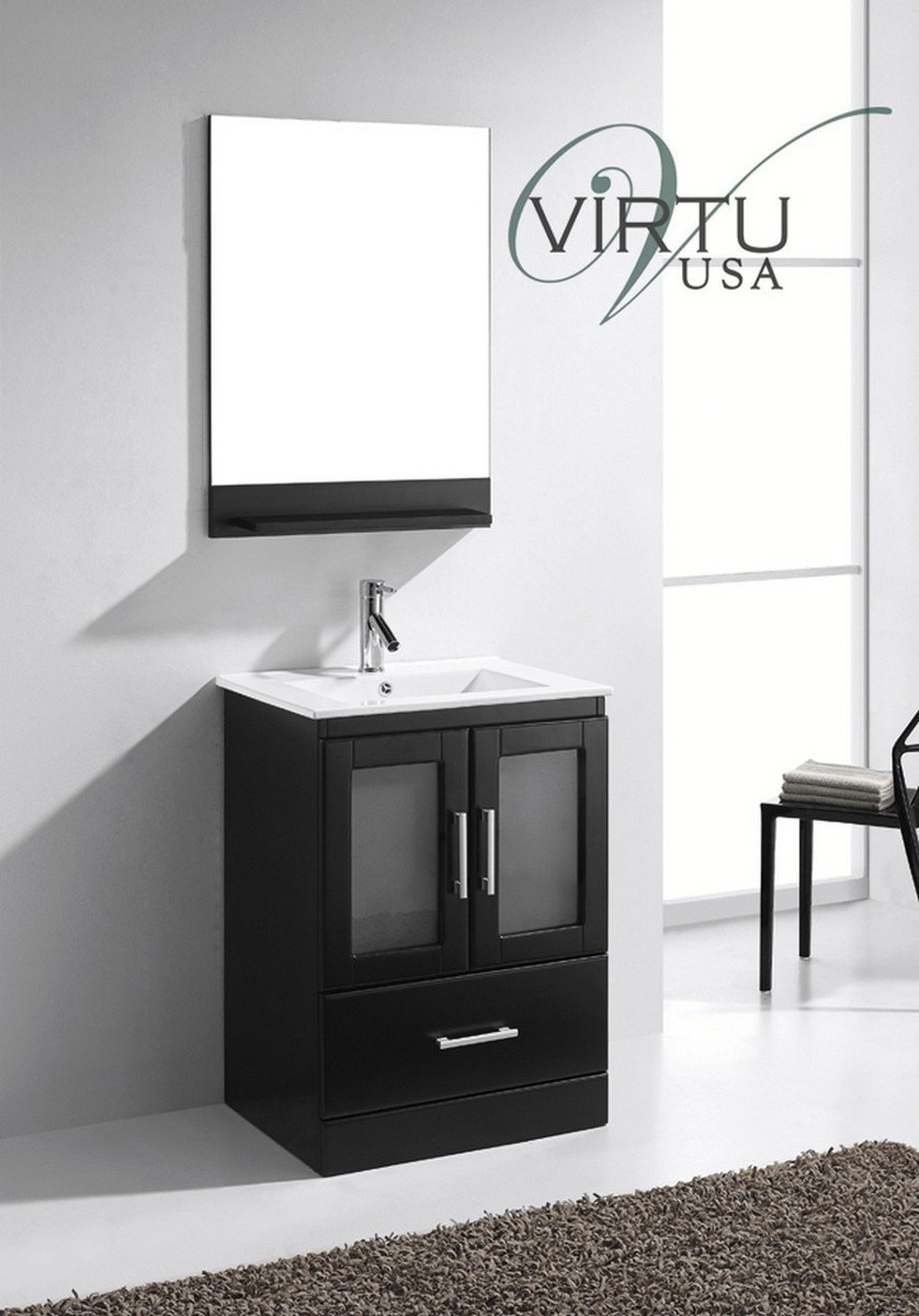 Virtu Ee.uu. Ms-6724-c-es Modern 24-inch Single Sink Tocador