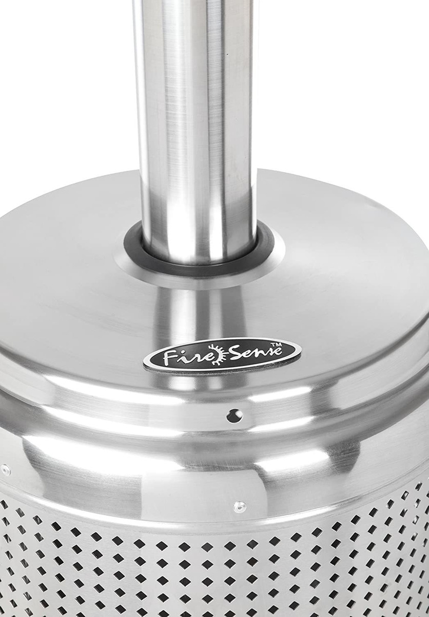 Calentador De Patio Con Ruedas Fire Sense De Acero Inoxidabl