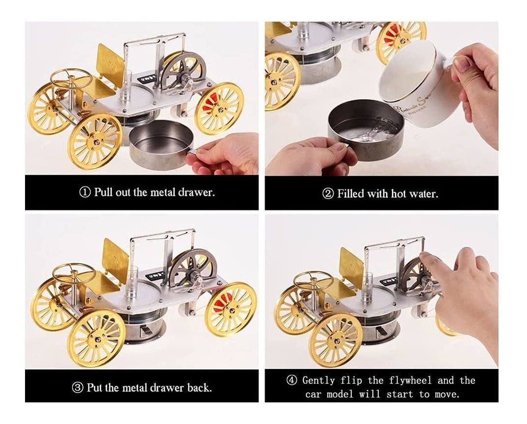 Dfuf Modelo De Baja Temperatura Metal Stirling Motor Modelo