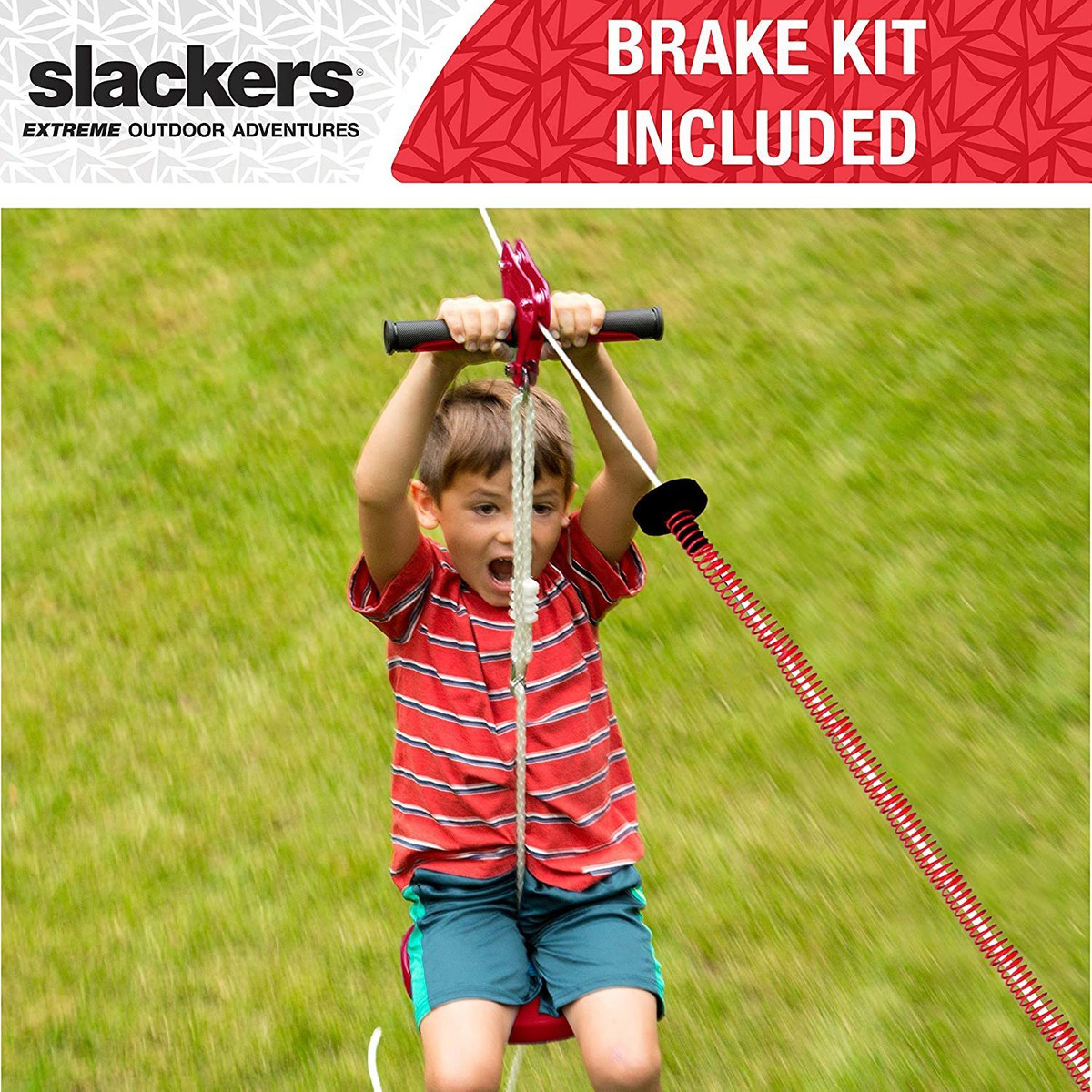 Slackers Zipline De La Serie Eagle De 90 Pies Kit De Crema