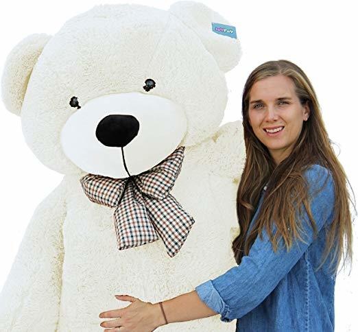 Oso De Felpa Gigante De Joyfay, 78 En (6,5 Pies), Blanco Col