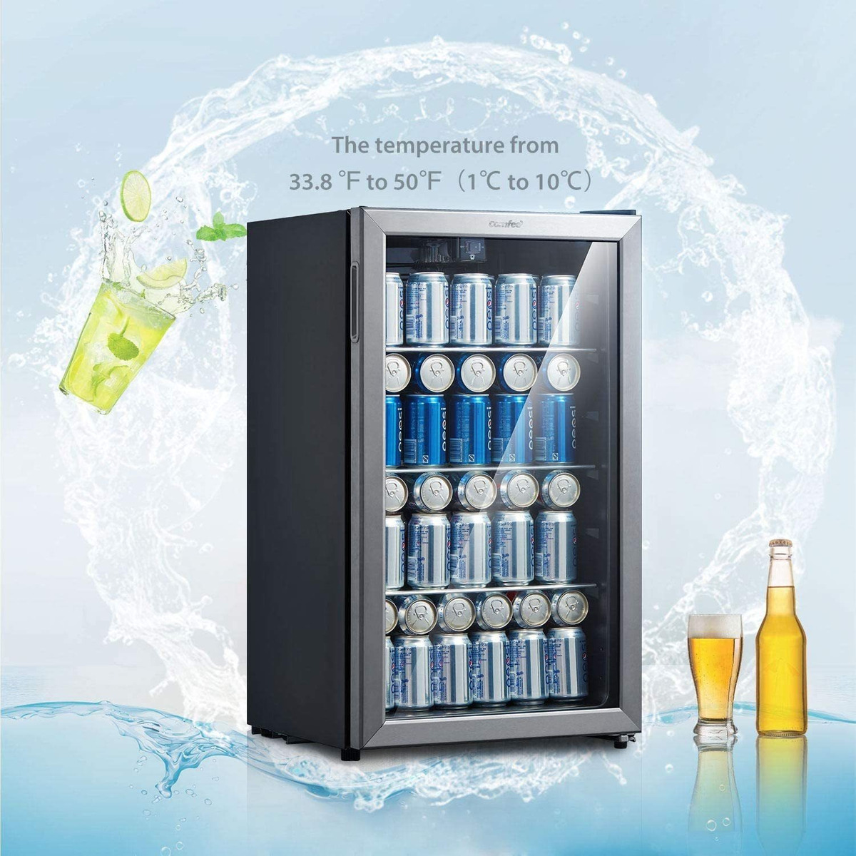 Comfee Crv115tast - Refrigerador Para Bebidas, 115 Latas, Ac