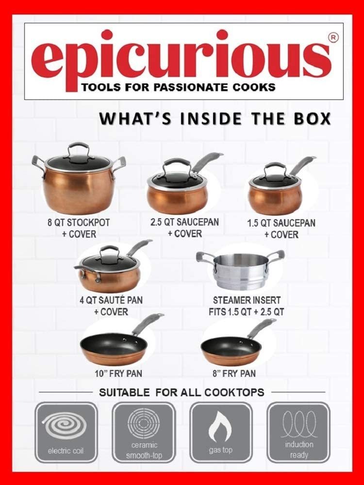 Epicurious - Colección De Cocina: Aluminio Antiadherente, An