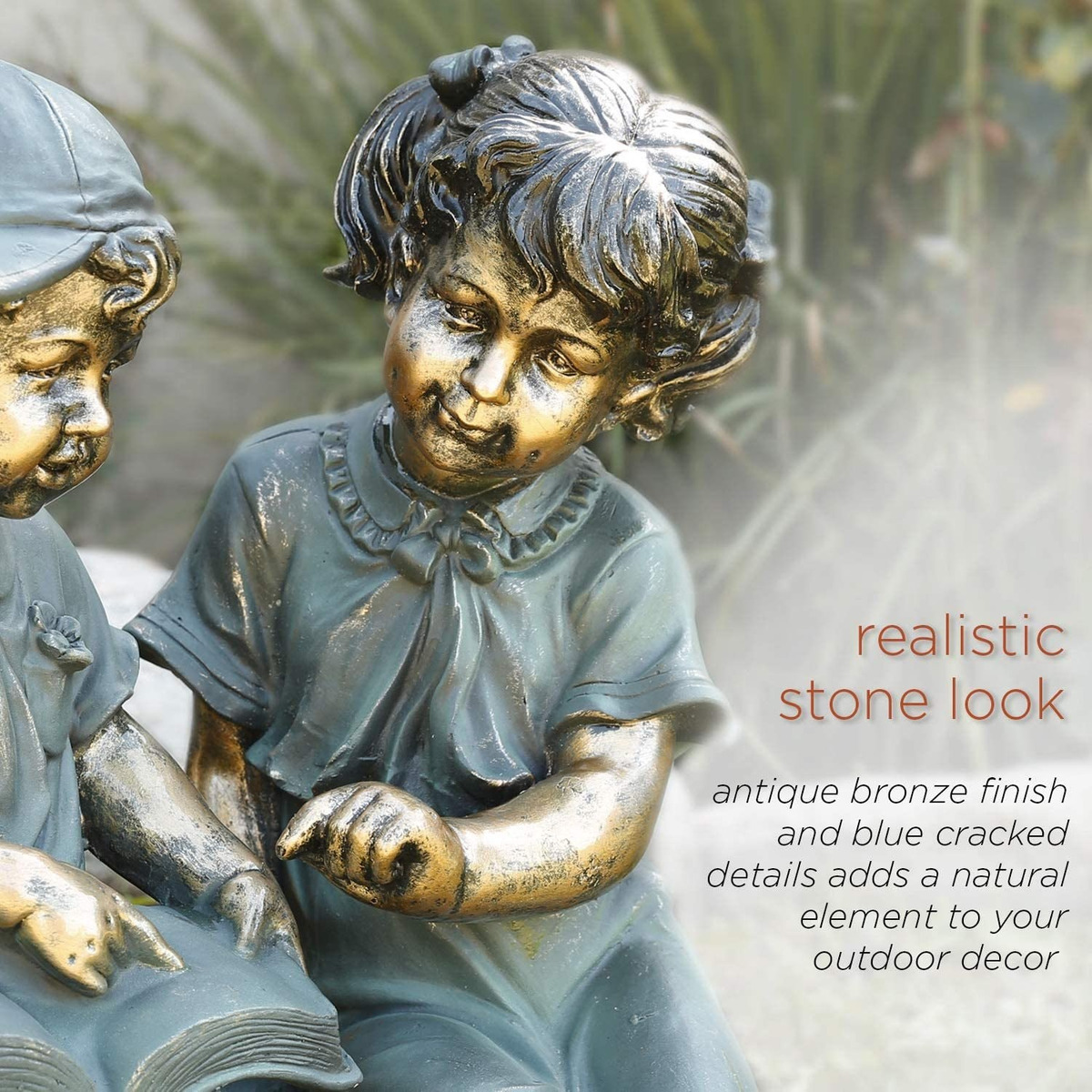 Alpine Corporation Gxt258a Estatua, Bronce