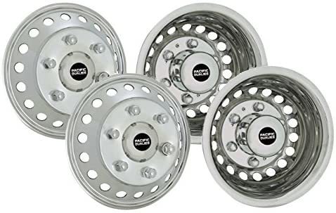 Pacific Dualies 44-1608a Polished Stainless Steel Wheel Simu