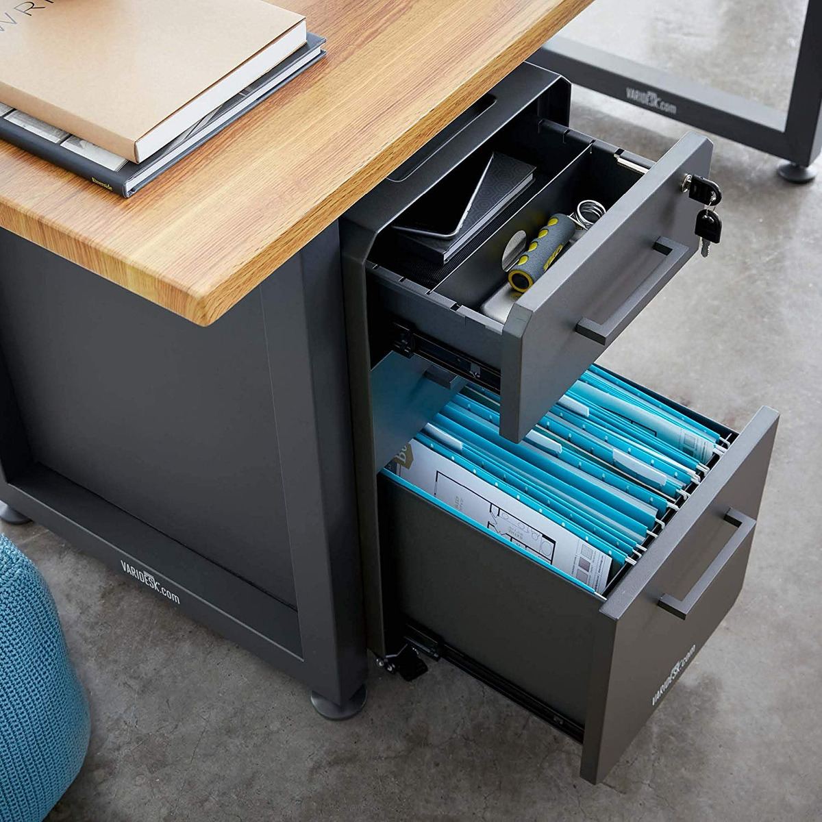 Varidesk Delgado Filecabinet Para La Oficina De Almacenamien