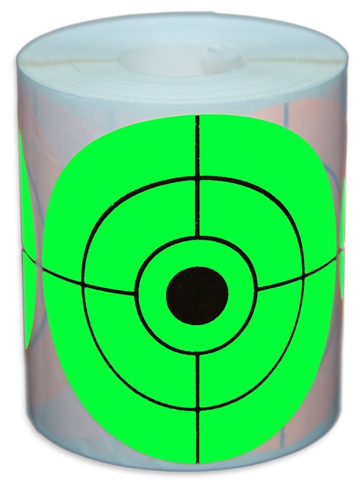 250 Objetivo Roll - Fluorescente De 3  Pulgadas Adhesivo De