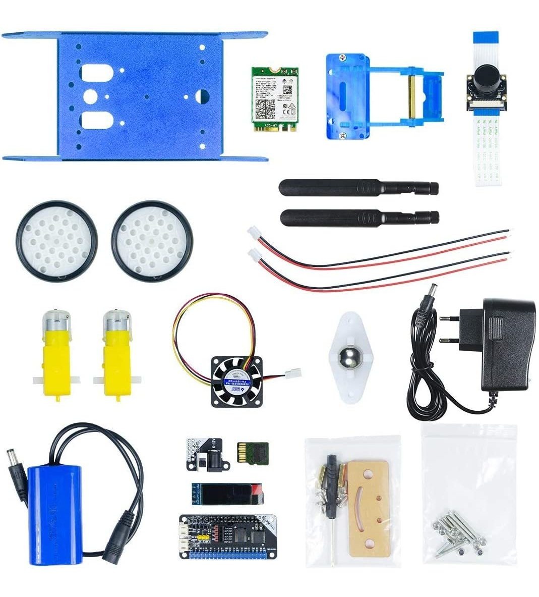 Xiaor Geek Jetbot Ai Kit Desarrollado Por Jetson Nano (azul,