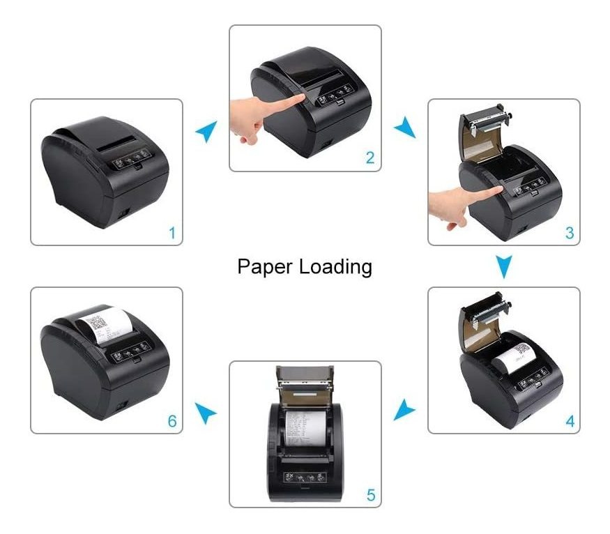 Munbyn Bluetooth Pos Impresora P047, 80mm Impresora De Recib