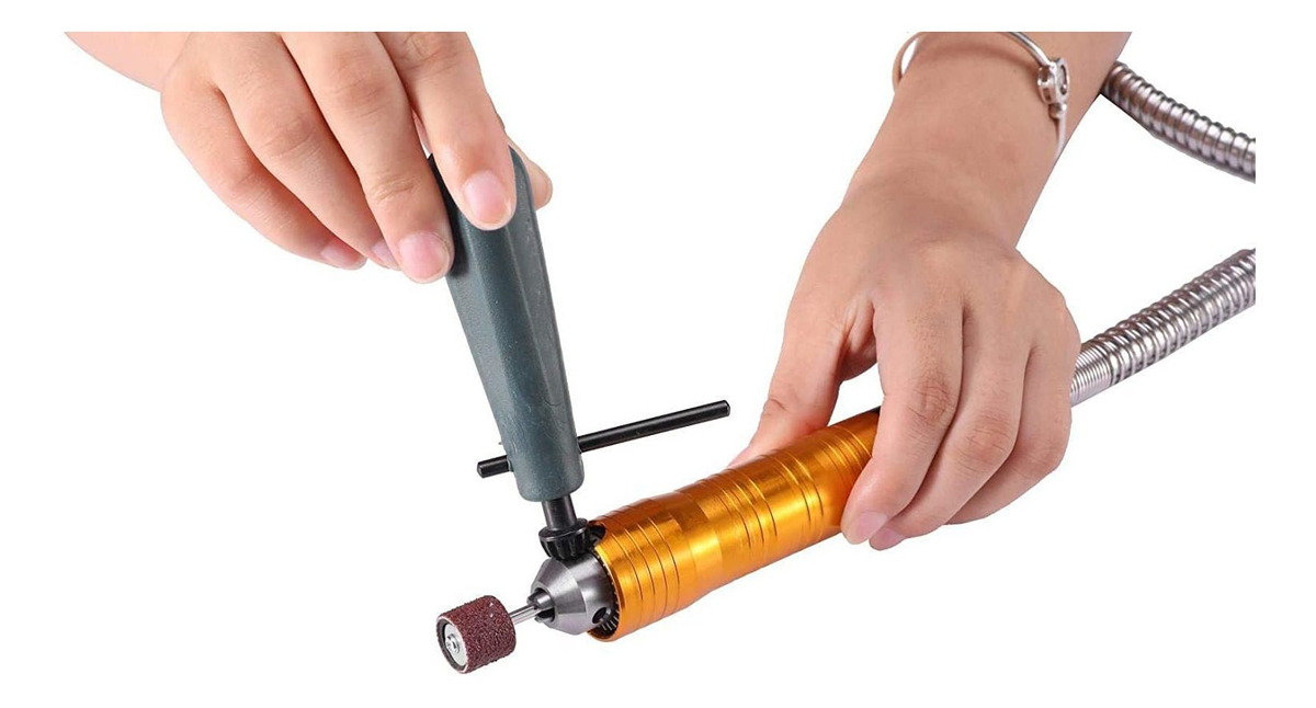 Votoer 1/4hp Herramienta Rotativa Eje Flexible Colgante Grin