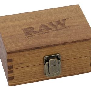 Caja De Madera Clásica Raw, Tapa Magnética Superiores, Taman