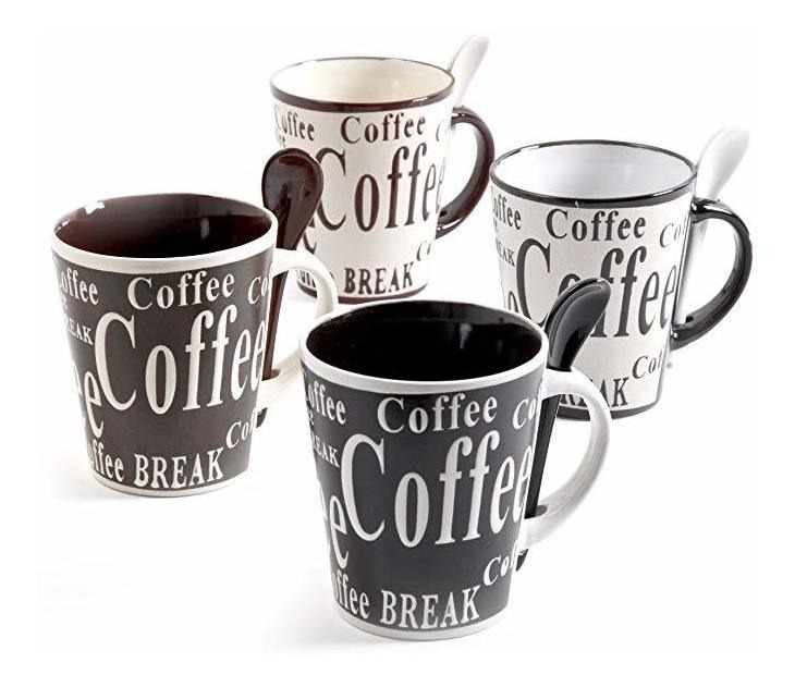 Sr. Café 97610.08rm Bareggio 8 Taza De Pc Y Juego De Cuchara