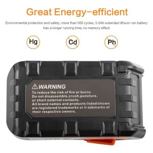 R840087 18v 5000mah Lithium Battery Replacement For Ridgid 1