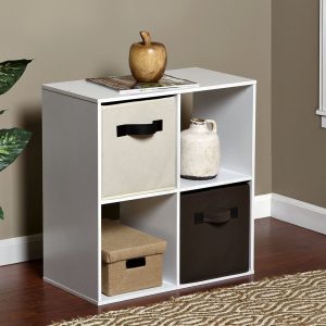 Onespace 50-41201 4-cube Organizador, Blanca