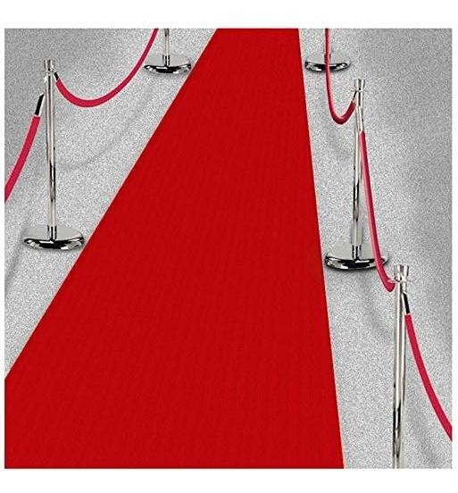 348716 Tela De La Alfombra Del Piso Runner 15' X 2' Red