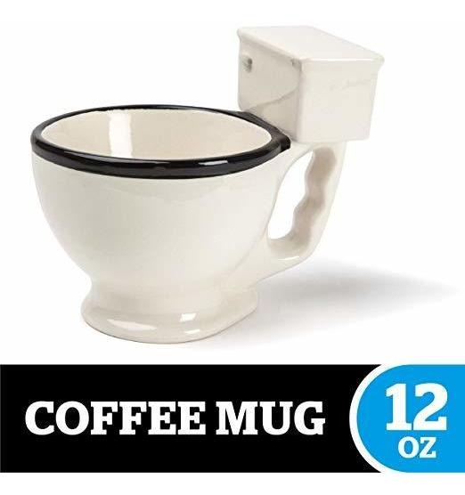 Taza Wc Bigmouth Inc, Cerámica Divertido De La Mordaza Regal
