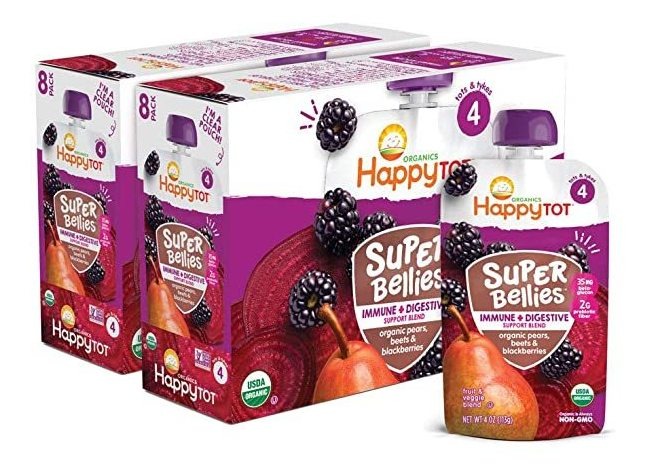 Feliz Tot Organics Súper Panceta Etapa 4 Inmune Soporte Di