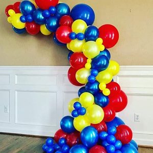 100pcs Globo Garland Y Arco Del Kit Para Partido Del Super H