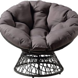 Osp Home Furnishings Silla Papasan De Mimbre Con Giro De 3