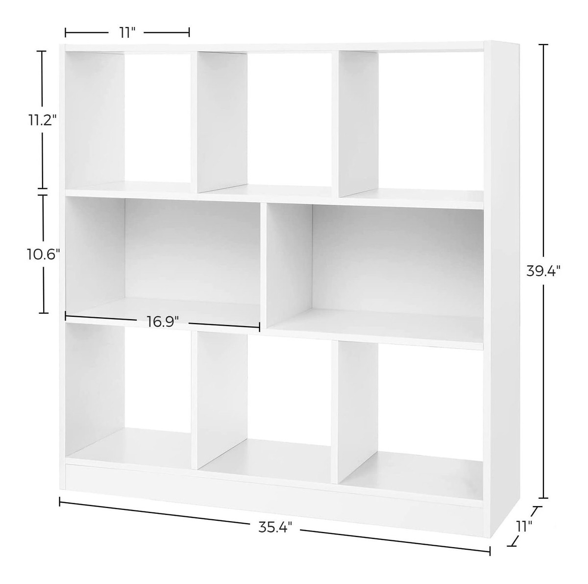 Vasagle Librería De Madera Con Estantes Abiertos, Unidad De