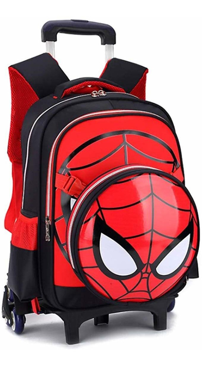 Spiderman Seis Ruedas De La Carretilla Case School Boy Bolsa
