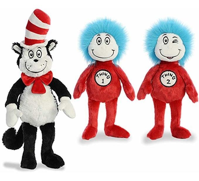 Aurora Felpa Bundle De 3, 20  Gato En El Sombrero, Y 12  Cos