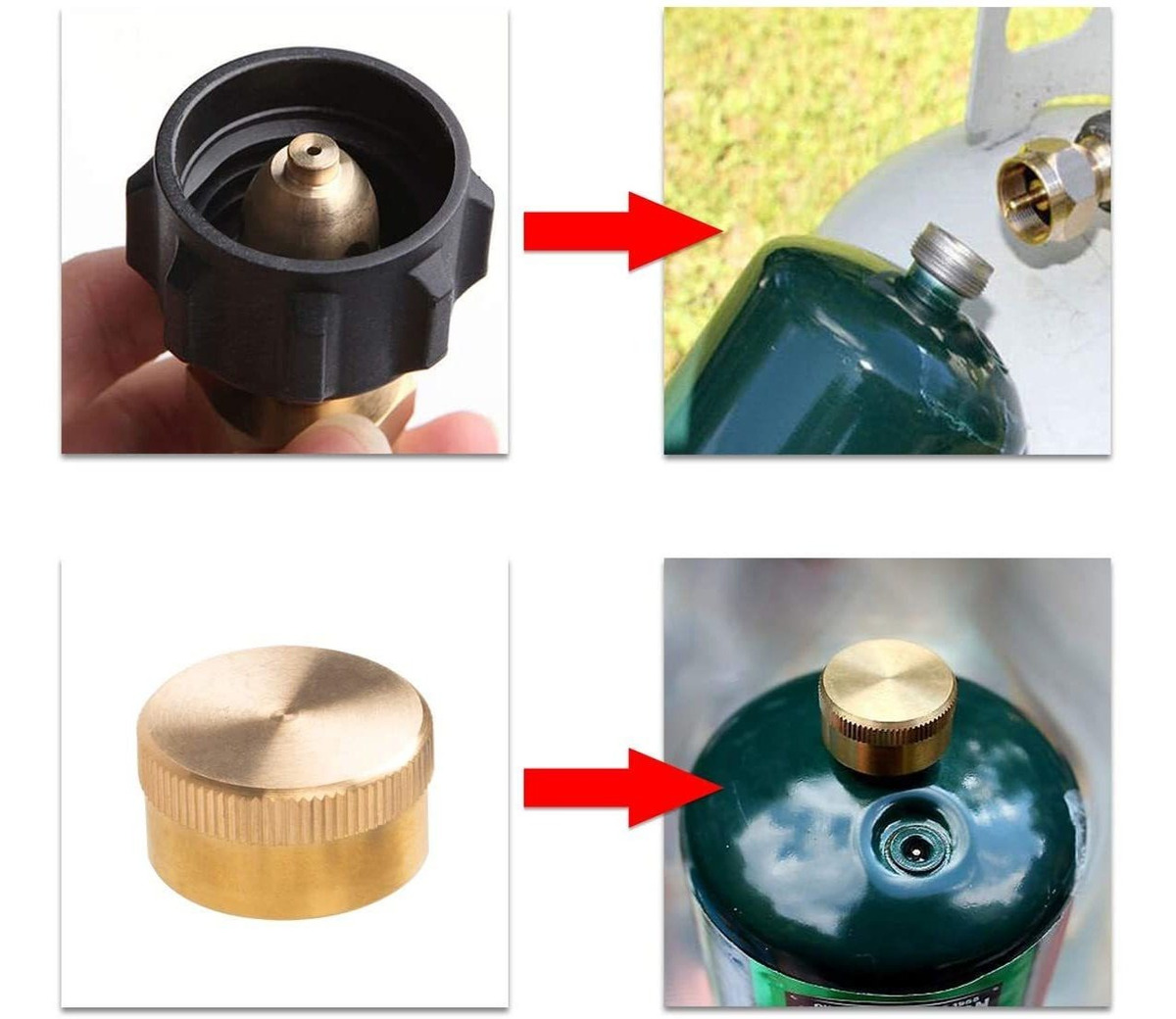 X Home Propane Refill Adapter Lp Gas Cylinder Tank Coupler,