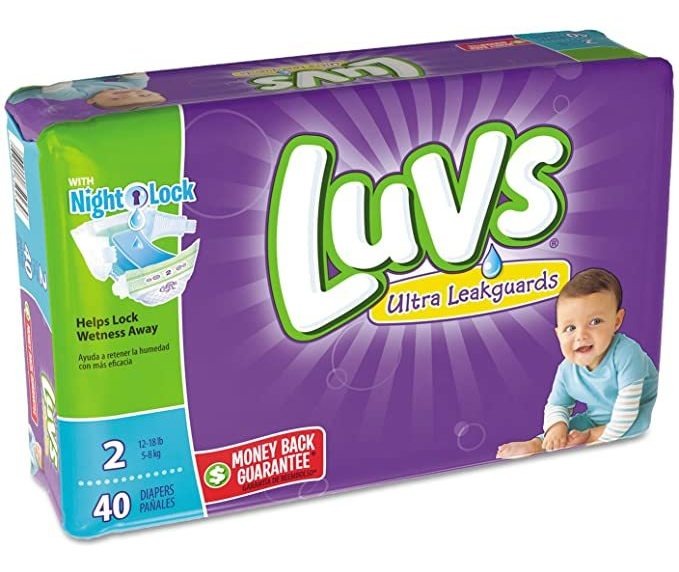 Luvs Ultra Leakguards Pañales Tamaño 2, 40 Conde