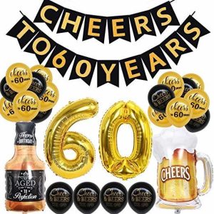60 Cumpleaños Decoración Kit – Saludos A Los 60 Años La Band