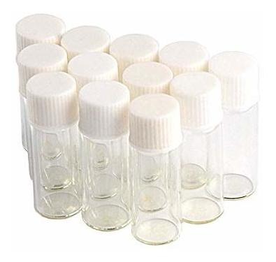 Tai Dian 100pcs Botellas 1 Ml Mini Frascos De Cristal Blanco