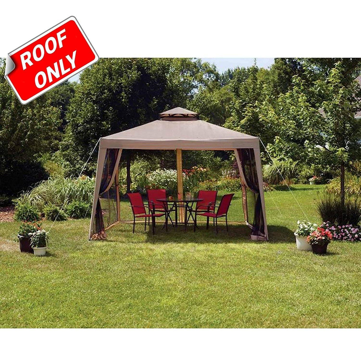 Sunjoy - Toldo De Repuesto Para Cenador Hampton (10 X 10 Pie