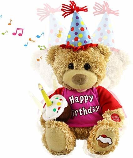 Houwsbaby Feliz Cumpleaños Del Oso De Peluche Interactivo An