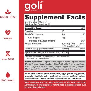 Goli Nutrition – Vitaminas De Gomita De Vinagre De Sidra De