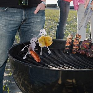 Asadores De Acero Inoxidable Para Perros Calientes/malvavisc