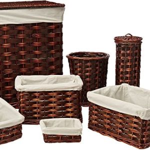 Honey-can-do Hmp-01866 De 7 Piezas Kit Cesto De Mimbre