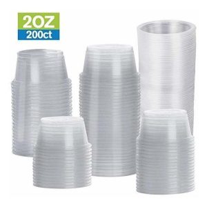 Tashibox Desechables Mini Tazas, Copas Porción (sin Tapa), 2
