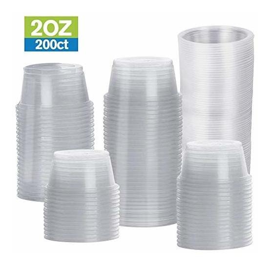 Tashibox Desechables Mini Tazas, Copas Porción (sin Tapa), 2
