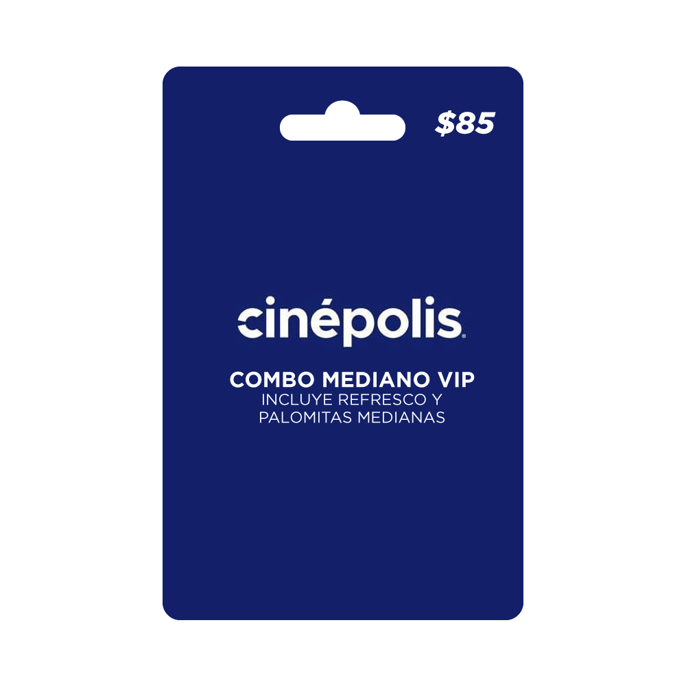 Cinepolis Combo Mediano VIP $85. Incluye Refresco y Palomitas Medianas – Cinepolis Combo Mediano VIP $85. Incluye Refresco y Palomitas Medianas –