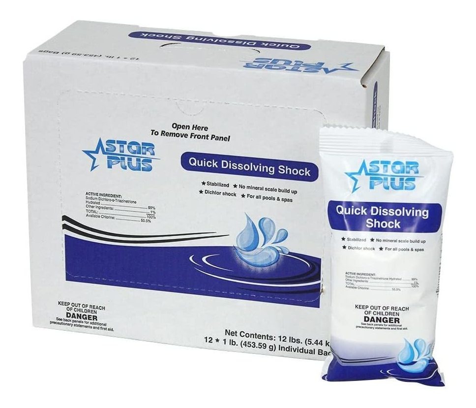 Tratamiento De Choque Clorante Para Piscinas Nava, 12-paquet